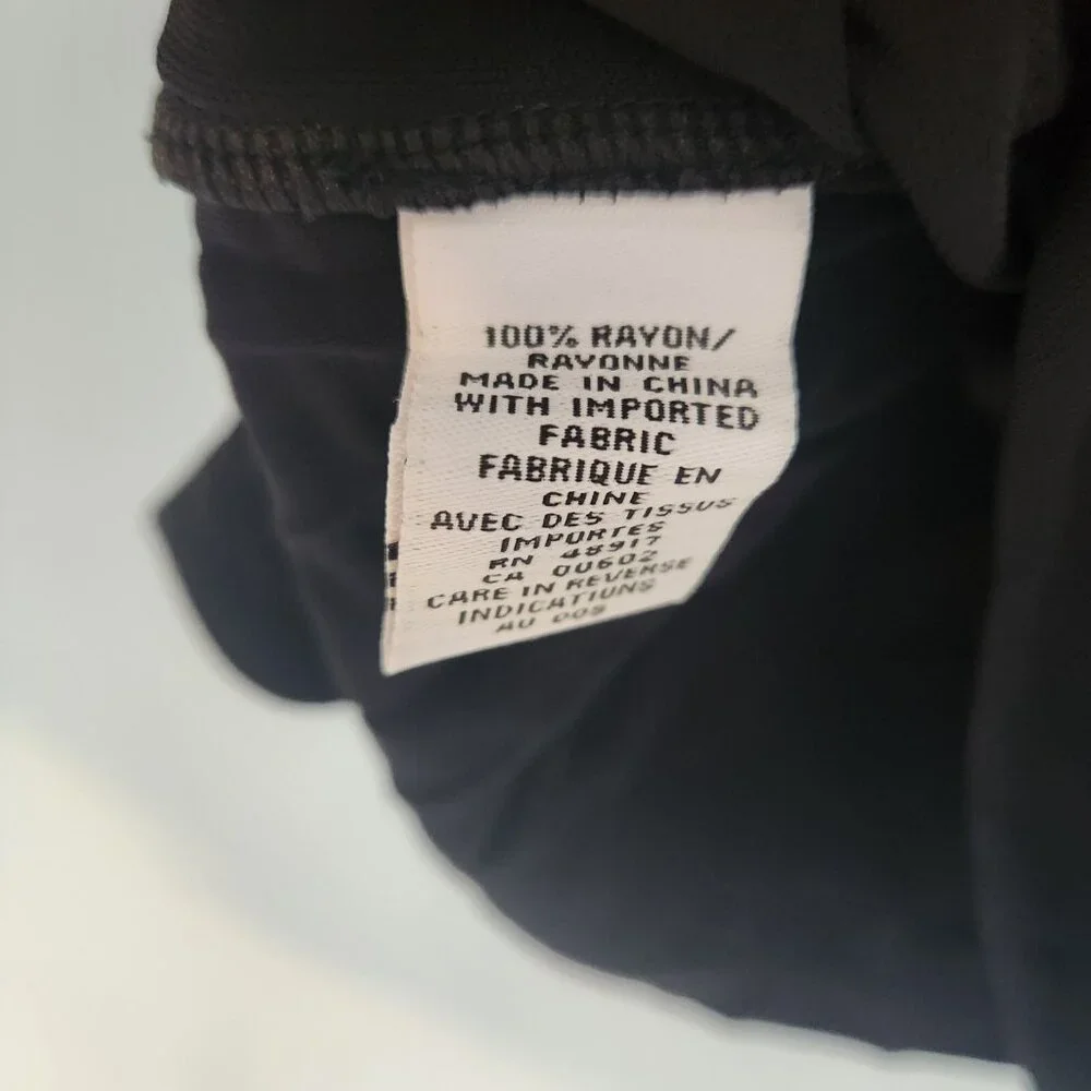 NWT Calvin Klein Black Sleeveless Tank Suit Separate Round Neck Rayon Small NEW‎